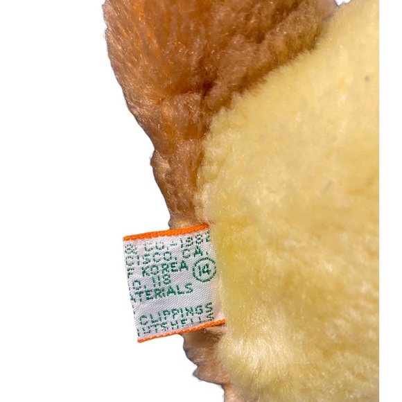 Vtg Dakin TEDDY BEAR 7”  Stuffed Brown Plush 1982 Nutshells Shredded Clippings - Picture 6 of 6